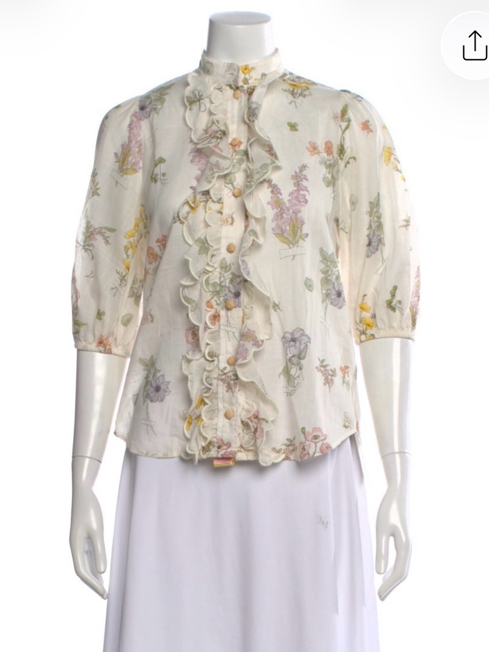 Zimmermann Floral Blouse in size 1 / Small
